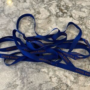 🎀 Authentic Louis Vuitton Ribbon - Blue - 0.5” Wide - 141” - Elegant Detail!